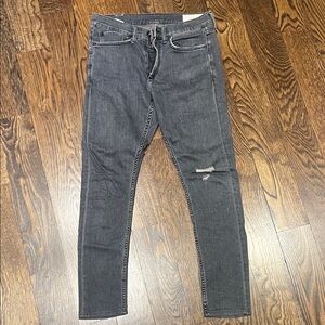 rag & bone Men's Charcoal Skinny Jeans